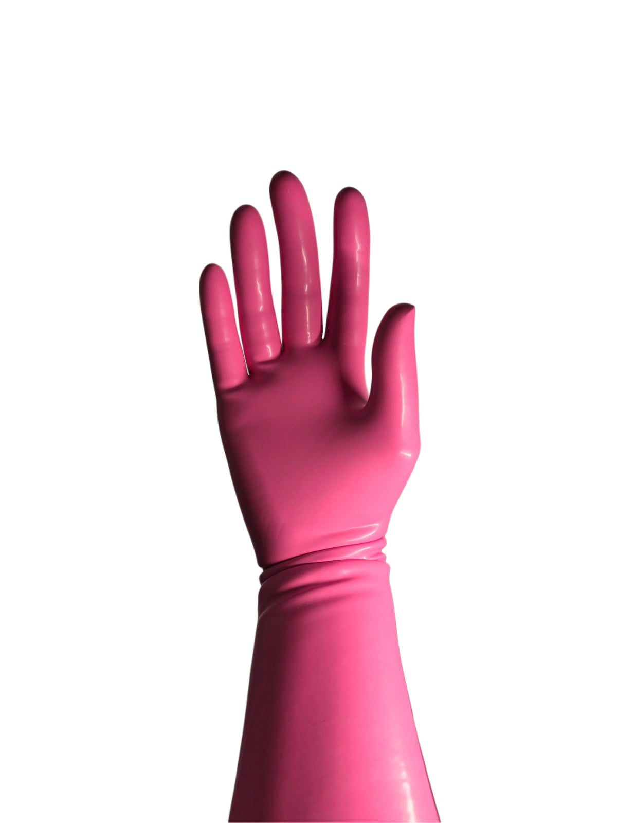 Neon Pink Latex Gloves